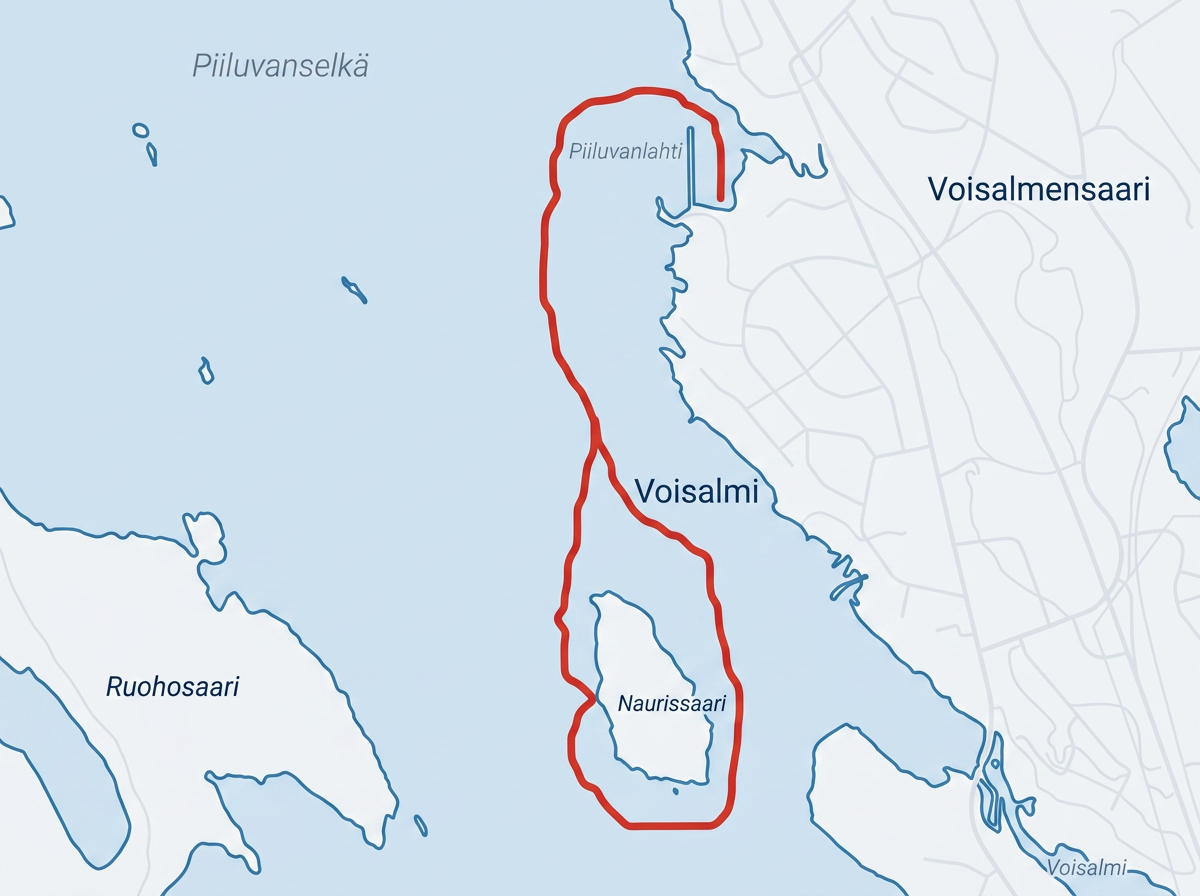 Bunkkeri reittikartta