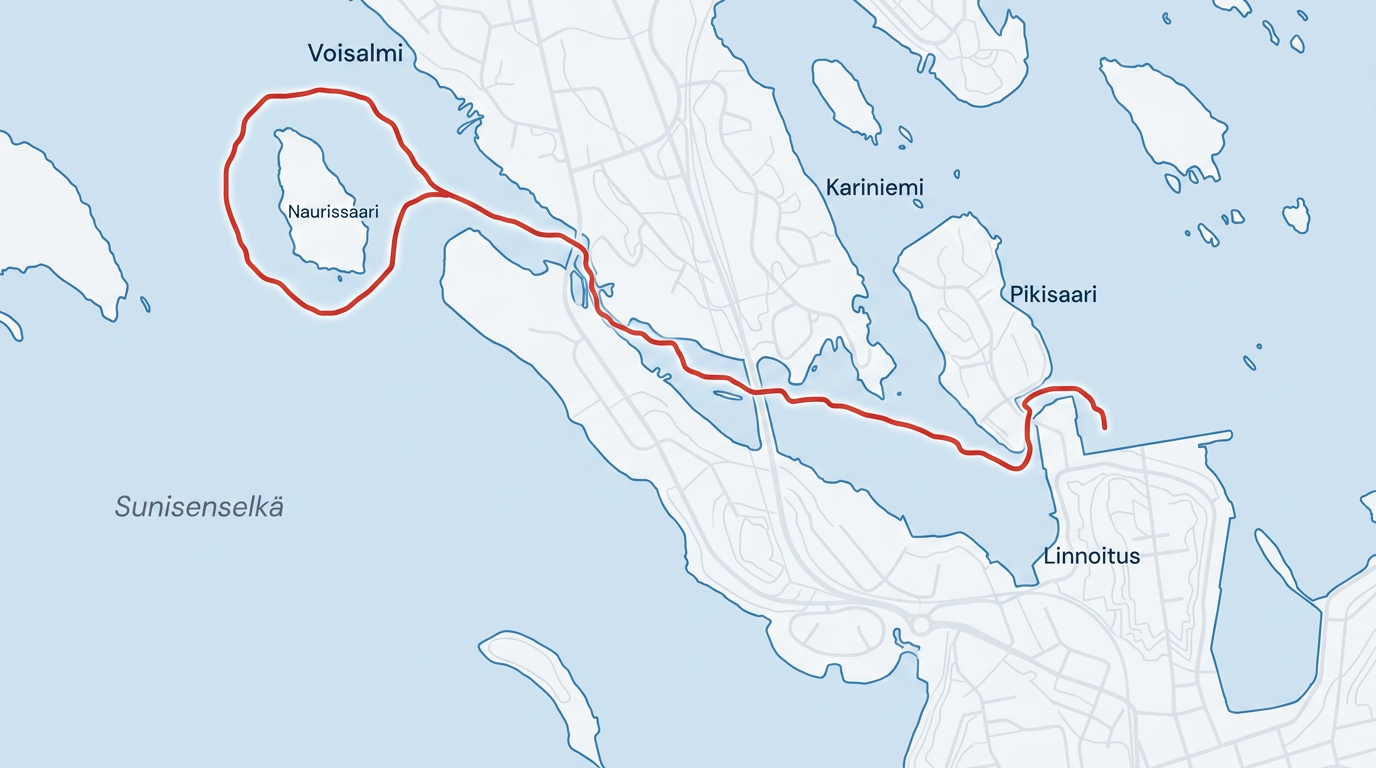 Kiisutorni route map
